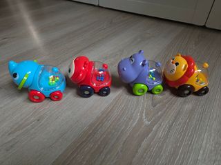 Set 4 coches animalitos para bebés