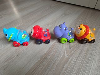 Set 4 coches animalitos para bebés