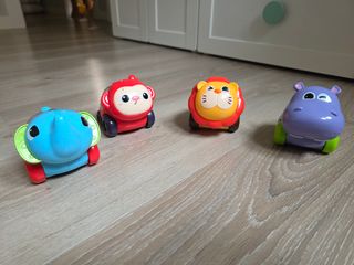 Set 4 coches animalitos para bebés