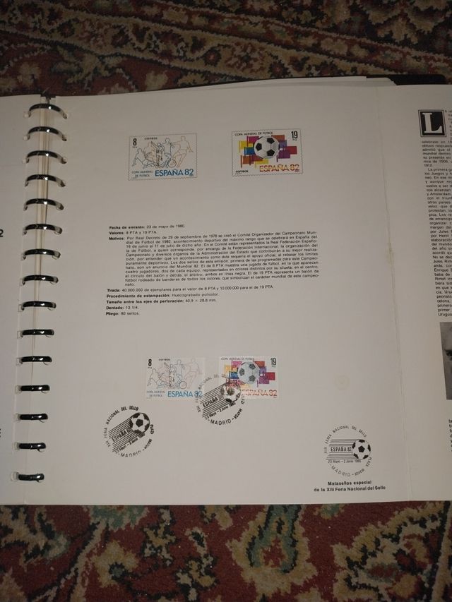 Sellos Mundial Fútbol España 82