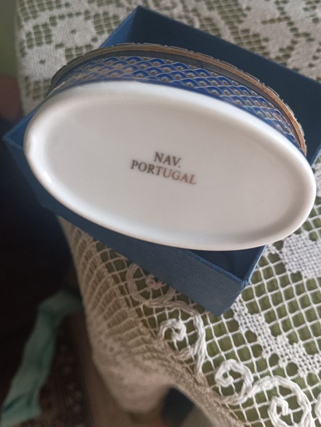 Cajita cerámica portuguesa decorada