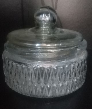 Lámpara de cristal convertida