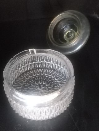 Lámpara de cristal convertida