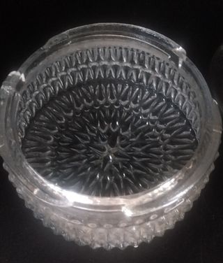Lámpara de cristal convertida