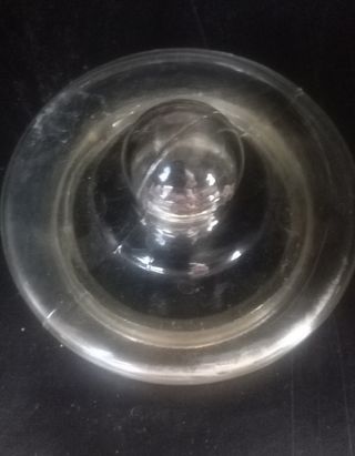 Lámpara de cristal convertida