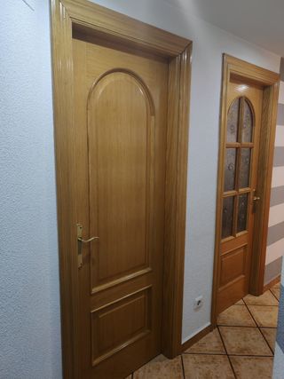 Puertas de Roble Macizo con Cristal