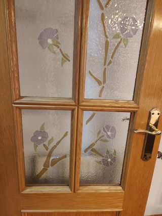 Puertas de Roble Macizo con Cristal