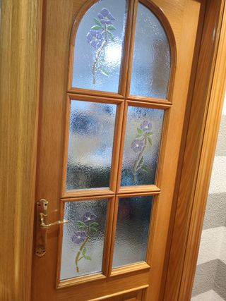 Puertas de Roble Macizo con Cristal