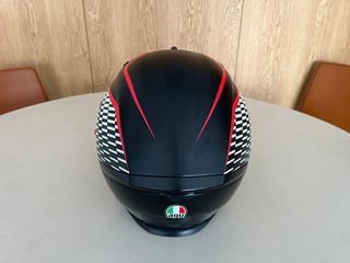 Casco AGV Talla L Negro Blanco y Rojo
