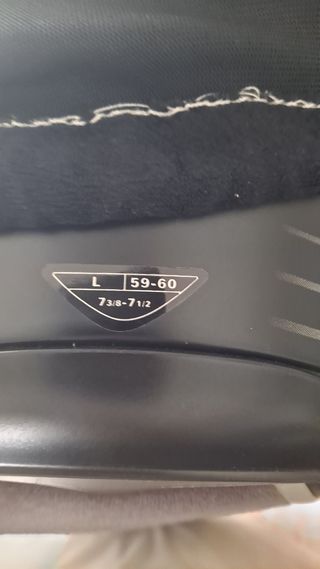 Casco AGV Talla L Negro Blanco y Rojo