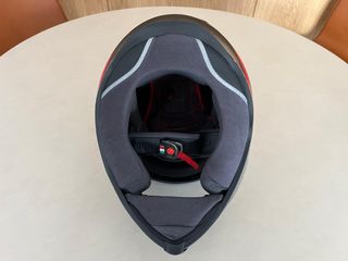 Casco AGV Talla L Negro Blanco y Rojo