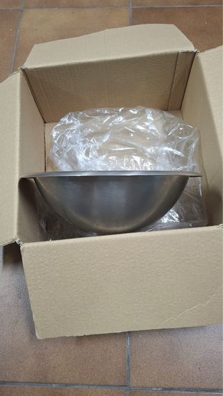 Lavabo redondo de acero