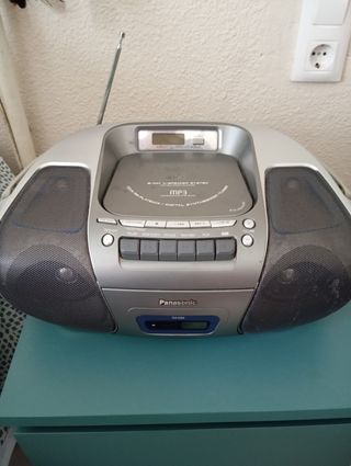 Radio Cassette CD Panasonic Gris/Plata