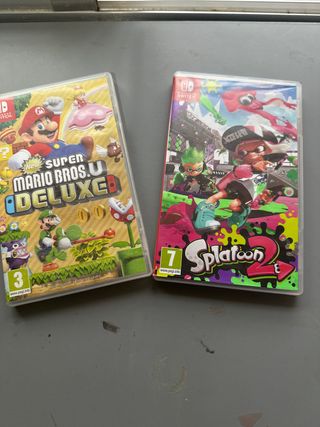 Juegos Nintendo Switch: Mario Bros U y Splatoon 2