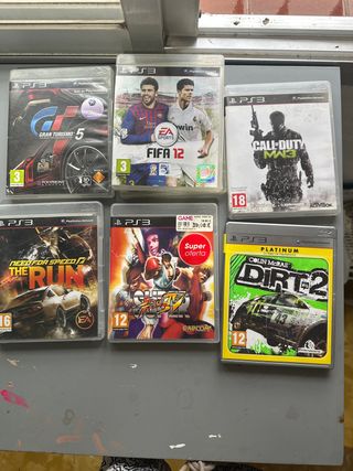 Juegos PS3: Gran Turismo 5, FIFA 12, Dirt 2
