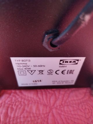 2 Lámparas de Mesa Ikea Beige