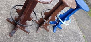 Taburetes  Sillas antiguos vintage más de 40 años