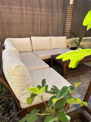Conjunto de jardín de madera