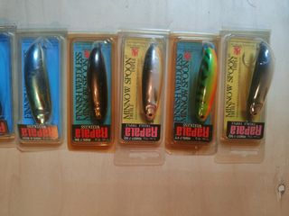 Lote 7 señuelos Rapala Minnow Spoon