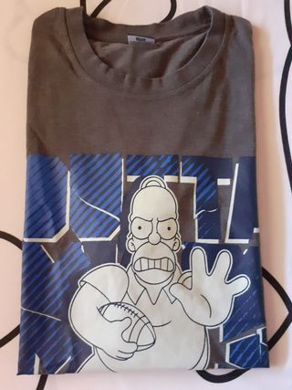 T-shirt Uomo Simpson Grigia