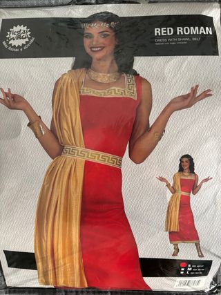 Disfraz Romano Rojo Talla S