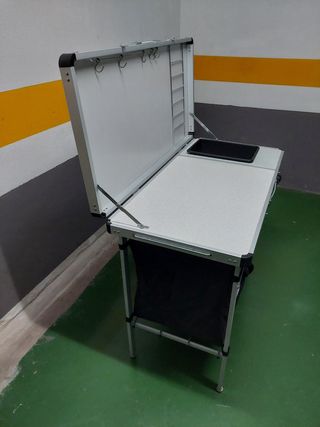 Mesa Cocina Camping Plegable