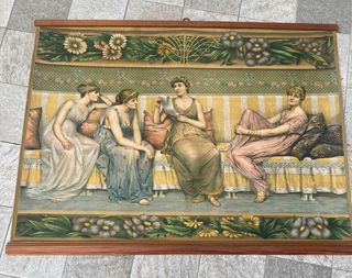 Stampa su tela con donne