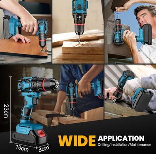 Taladro Inalámbrico 21V con Batería y Accesorios