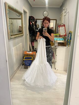 Cancán Sirena Blanco Talla Única