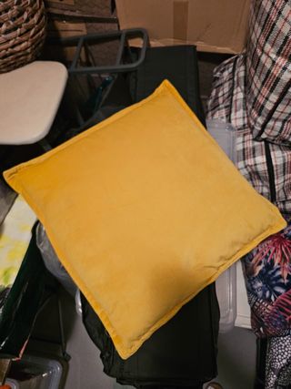 Cojines de terciopelo con estampado floral