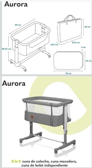 Cuna colecho Lionelo