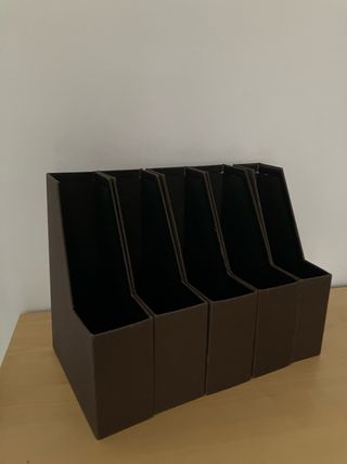 Archivador Ikea 5uds Marrón Tela 32x24cm
