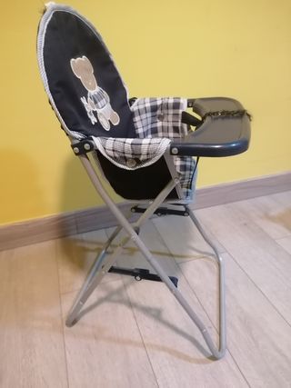 Trona para muñeca con estampado de oso