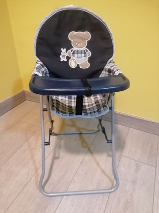 Trona para muñeca con estampado de oso