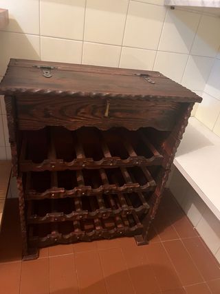 Botellero de madera