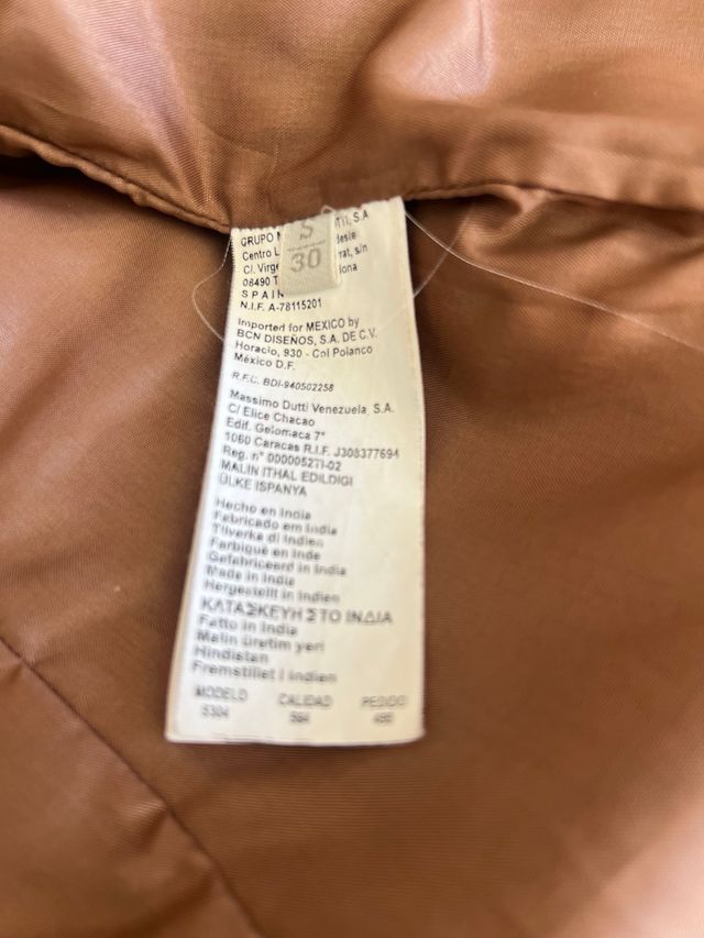 Chaqueta Massimo Dutti Piel Caprina Talla S