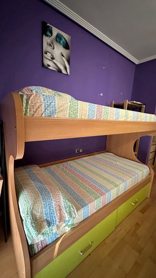 Litera de madera alta calidad