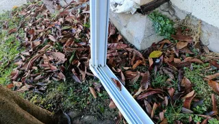 Puerta corredera aluminio climalit