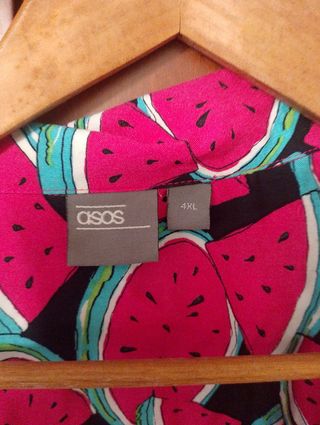 Camisa Estampada Sandía Talla Grande 4XL