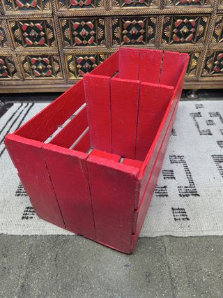 Caja de madera.  juguetes. Revistero. Antigua