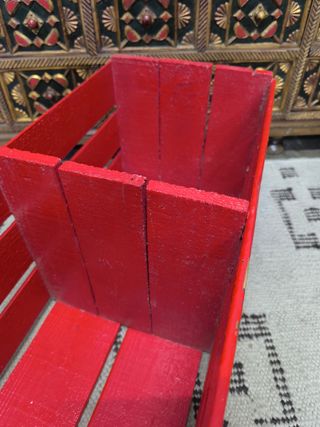 Caja de madera.  juguetes. Revistero. Antigua
