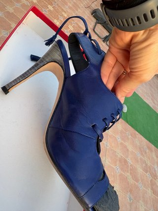 Sandalias de tacón Carolina Herrera Azul