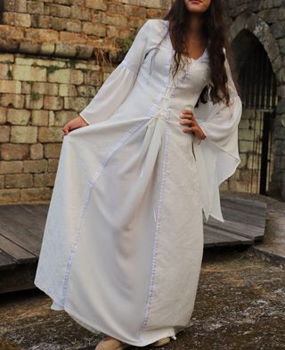 Vestido Medieval Blanco