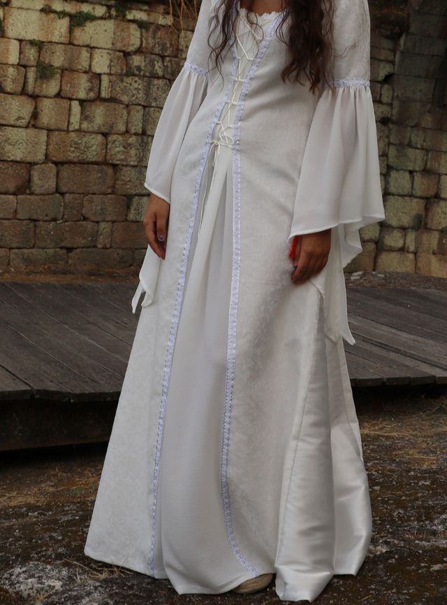 Vestido Medieval Blanco