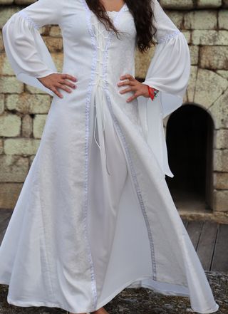 Vestido Medieval Blanco