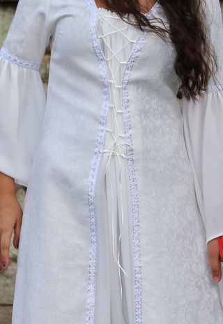 Vestido Medieval Blanco