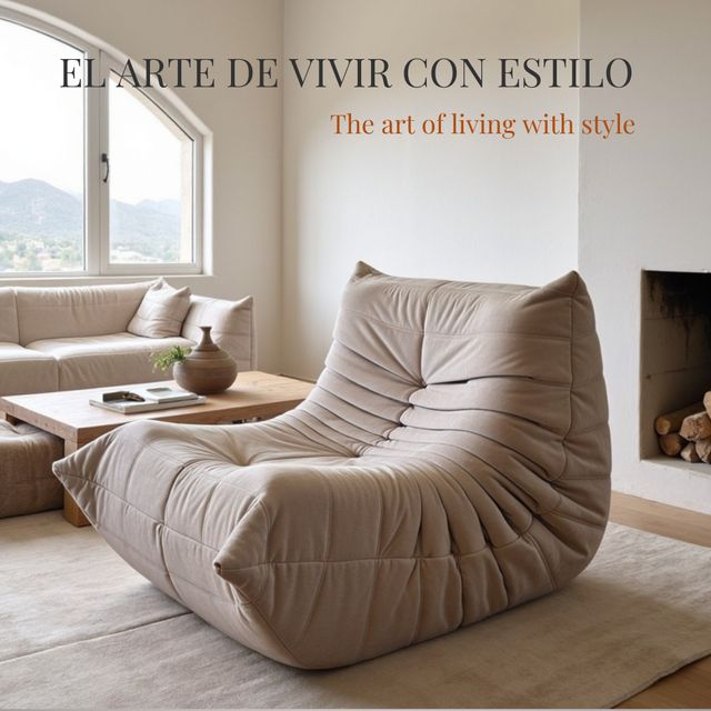 Puff Sofa Diseño Exclusivo - Puf Togo Vintage XXL