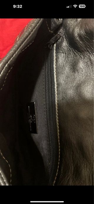 Bolso Clutch CH Carolina Herrera de piel gris