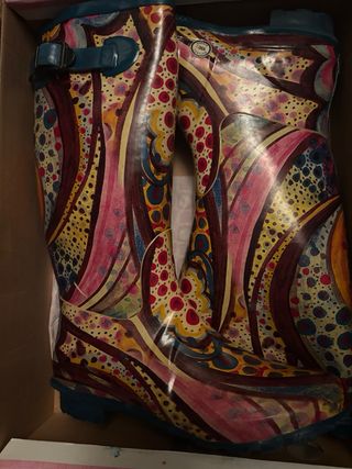 Botas de agua mujer coloridas talla 39