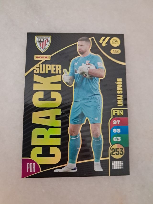 Cromo Panini Adrenalyn Unai Simón Súper Crack